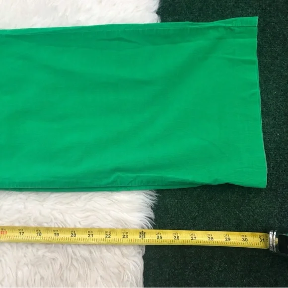 Lilly Pulitzer Green Corduroy Pants Cords - Picture 13 of 14